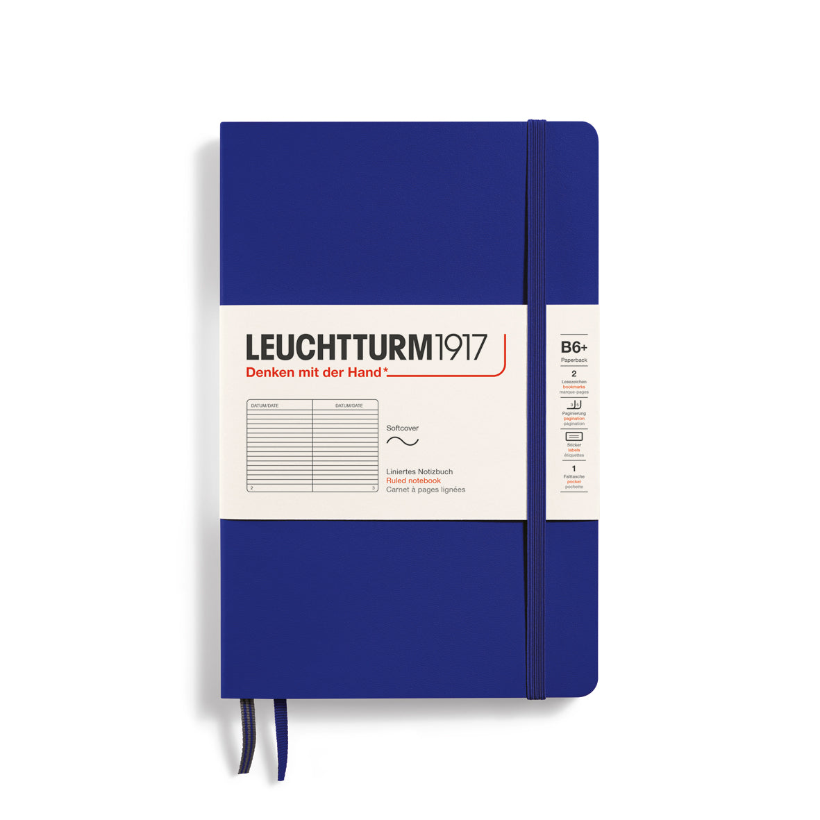 LEUCHTTURM1917 Notebook Paperback (B6+) ruled, Softcover, 123