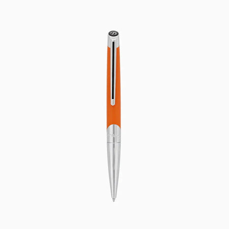 S.T. Dupont Defi Millenium Silver And Matte Orange Ballpoint Pen