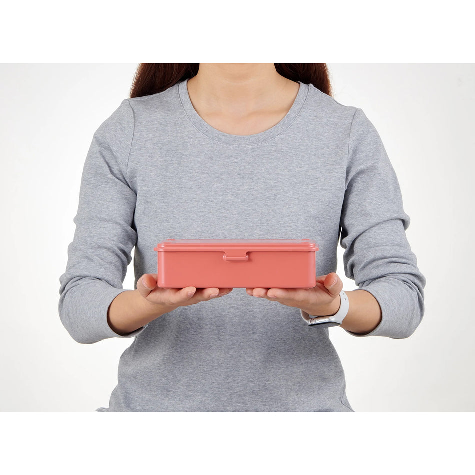 Toyo Steel Co. Japanese Stackable Steel Boxes - Living Coral