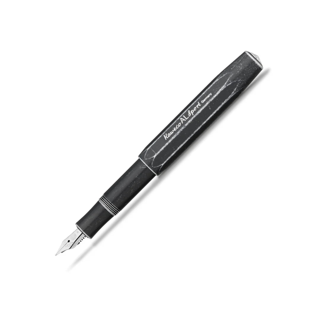 Kaweco Sport AL Fountain Pen - Stonewashed - Black – Flax Pen to Paper