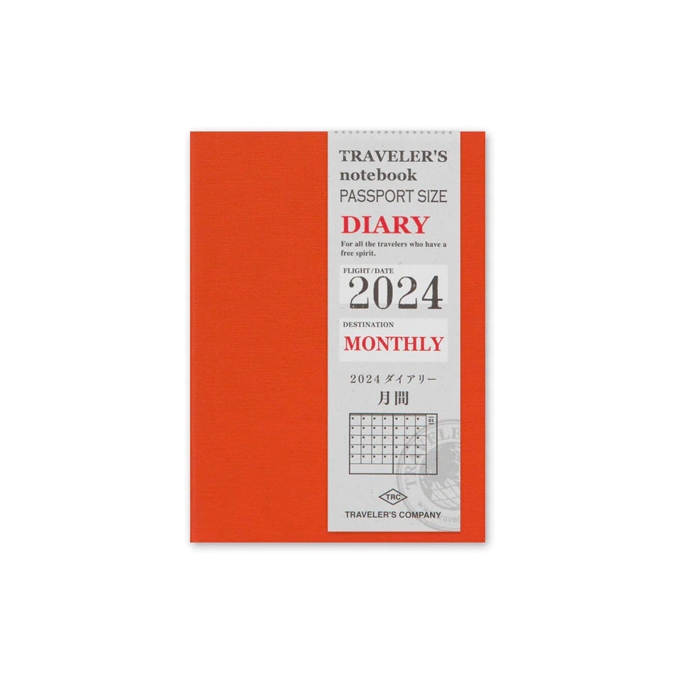 TRAVELER'S notebook Refill 2024 Monthly (Passport Size)