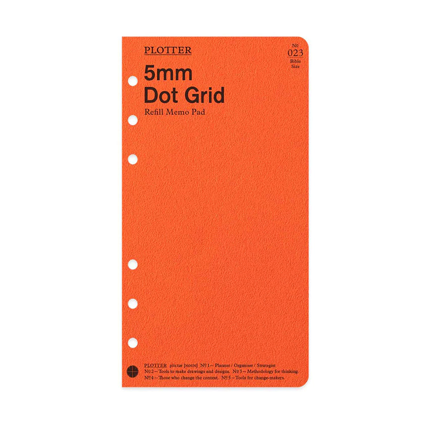 PLOTTER 5mm Dot Grid Memo Pad (80 Sheets) - Bible Size