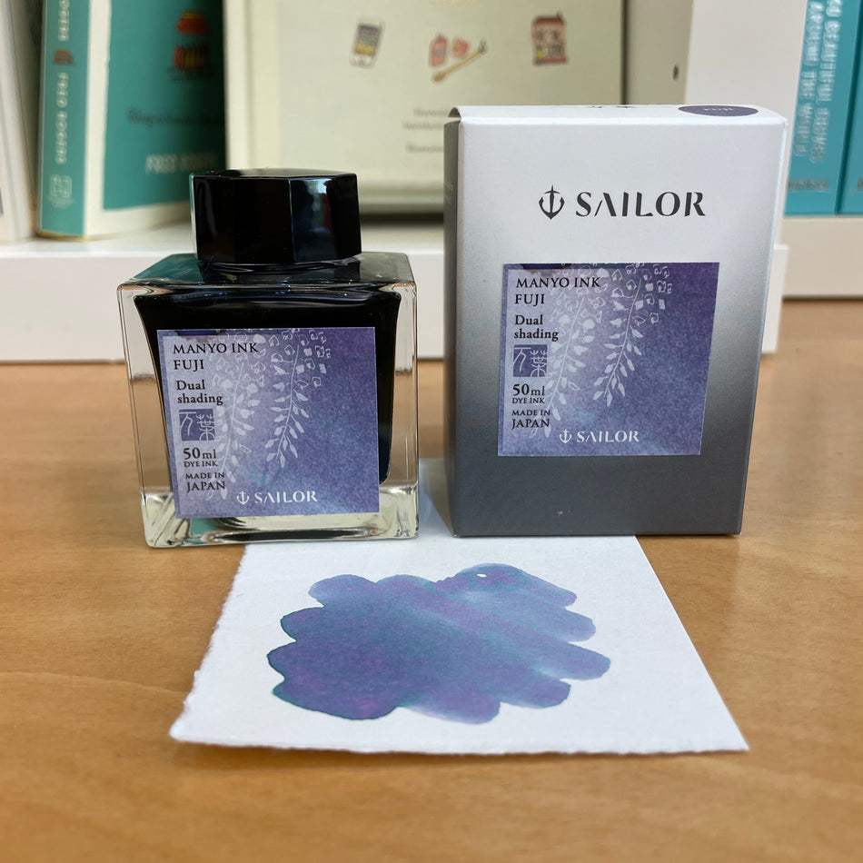 Sailor Manyo Dual Shading Fountain Pen Ink - Fuji