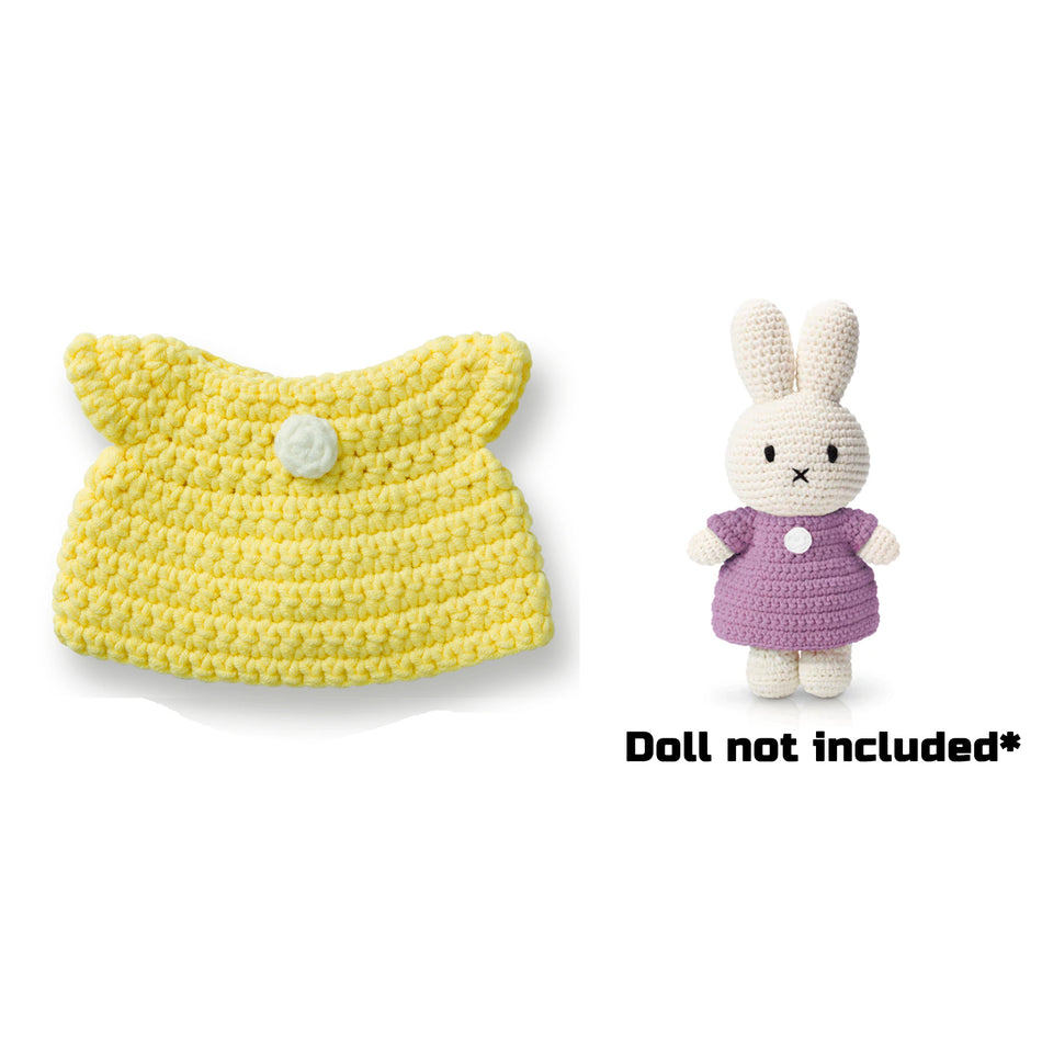 Just Dutch Hand Crocheted Toys - Casual Yellow Dress