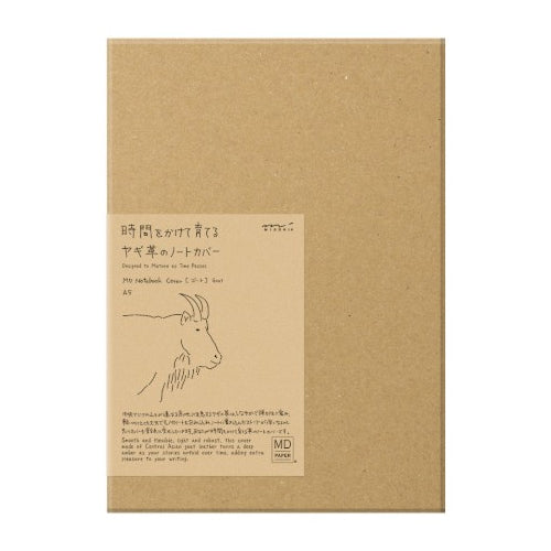 Midori MD Notebook Cover A5 - Premium Goat Leather Cover