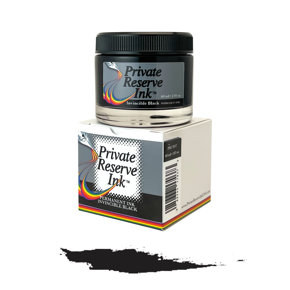 Private Reserve Waterproof Fountain Pen Ink (60mL) -  Invincible Black