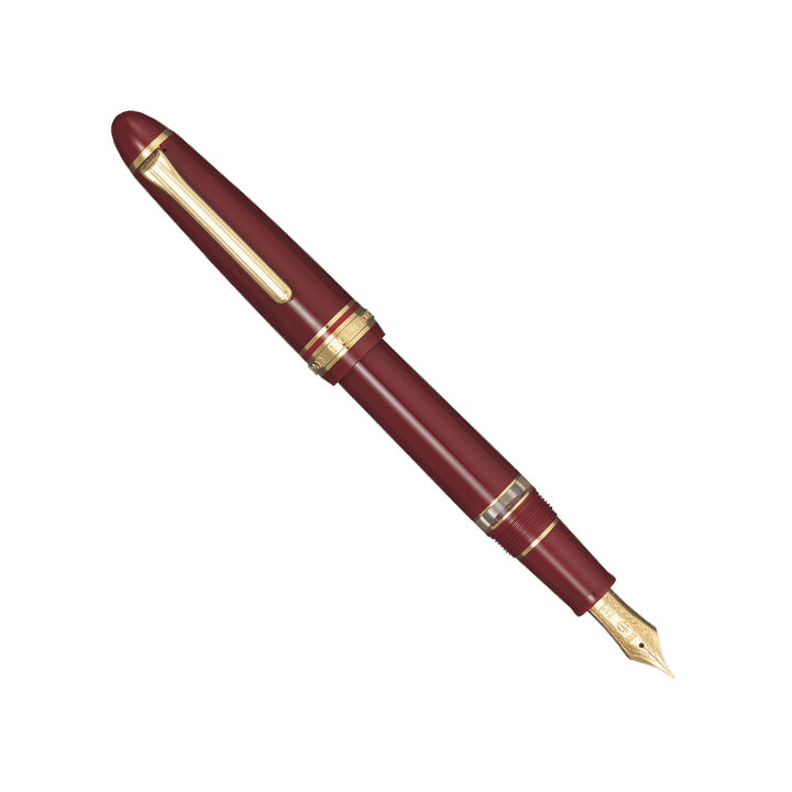 Sailor 1911L Realo Fountain Pen - Maroon with Gold Trim