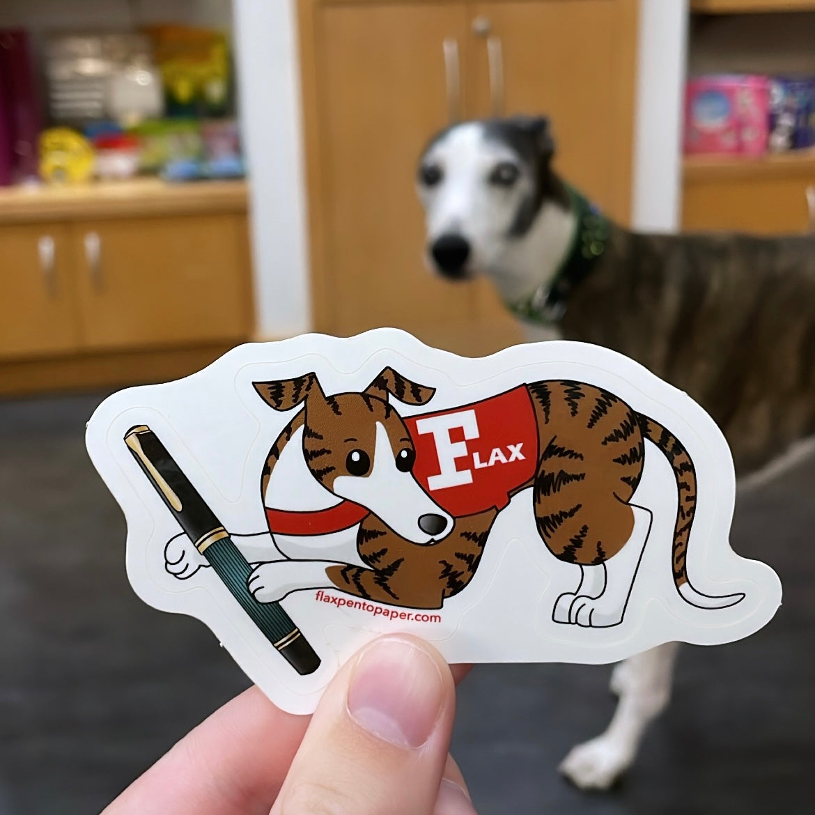 Flax Pen to Paper - Store Mascot Stickers