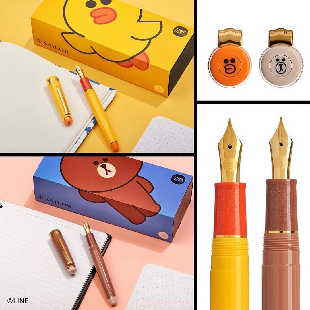 Sailor LINE FRIENDS North American Exclusive Fountain Pen - Flax Pen to Paper