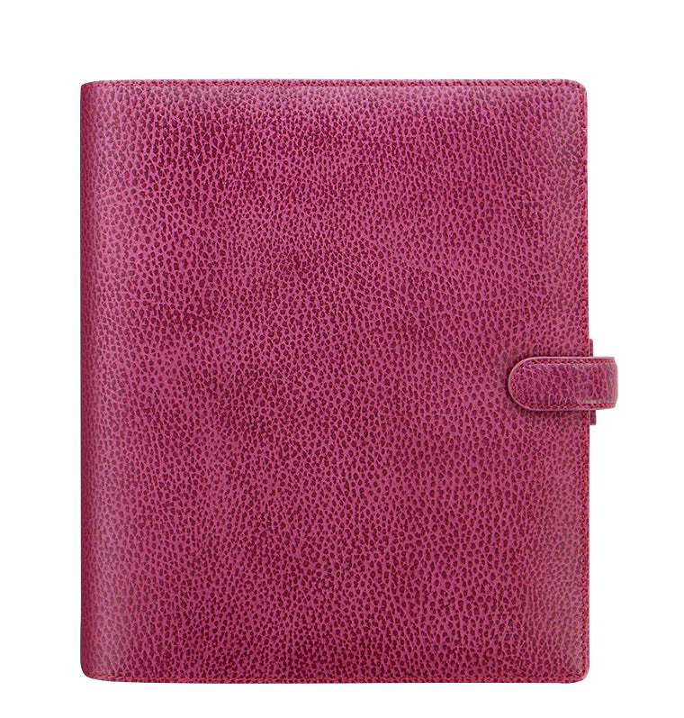 Filofax Finsbury A5 Leather Organizer - Raspberry
