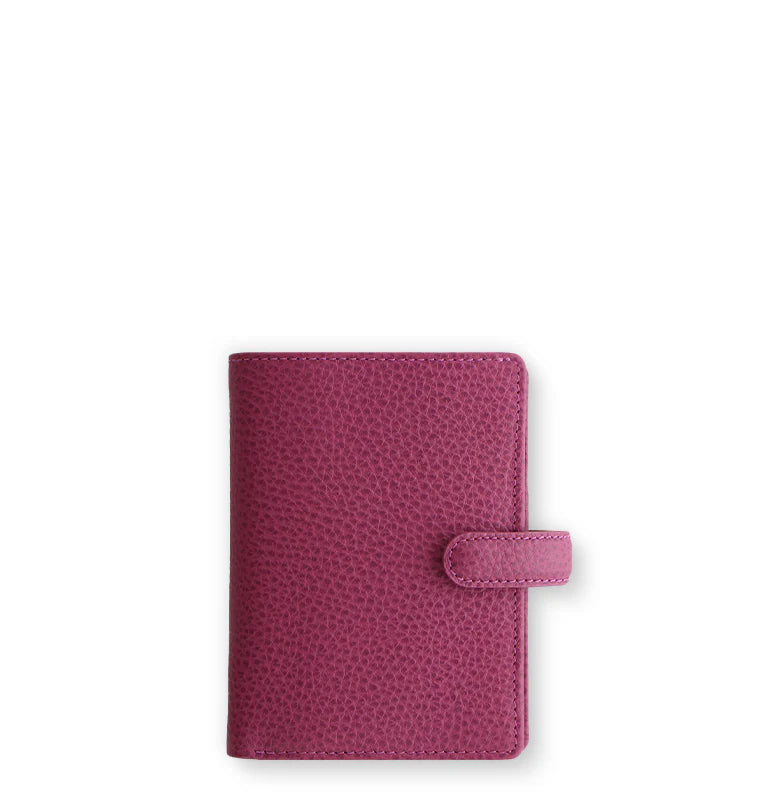 Filofax Finsbury Mini Leather Organizer - Raspberry