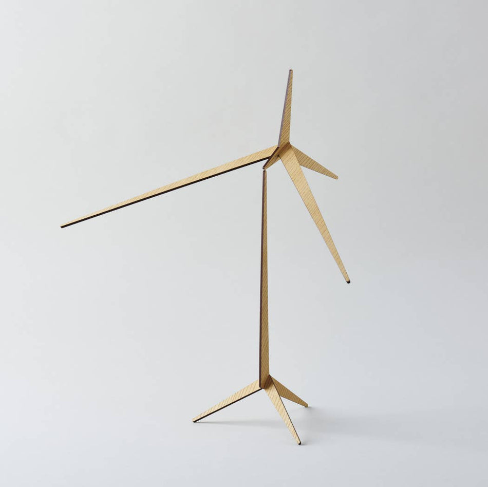 Handmade Kinetic Wood Art Decor | Place To Be | size M: Japanese Zelkova