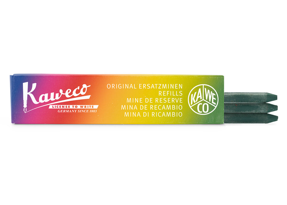 Kaweco all-purpose colour leads, 5,6 x 80 mm, 3 pcs/box - green