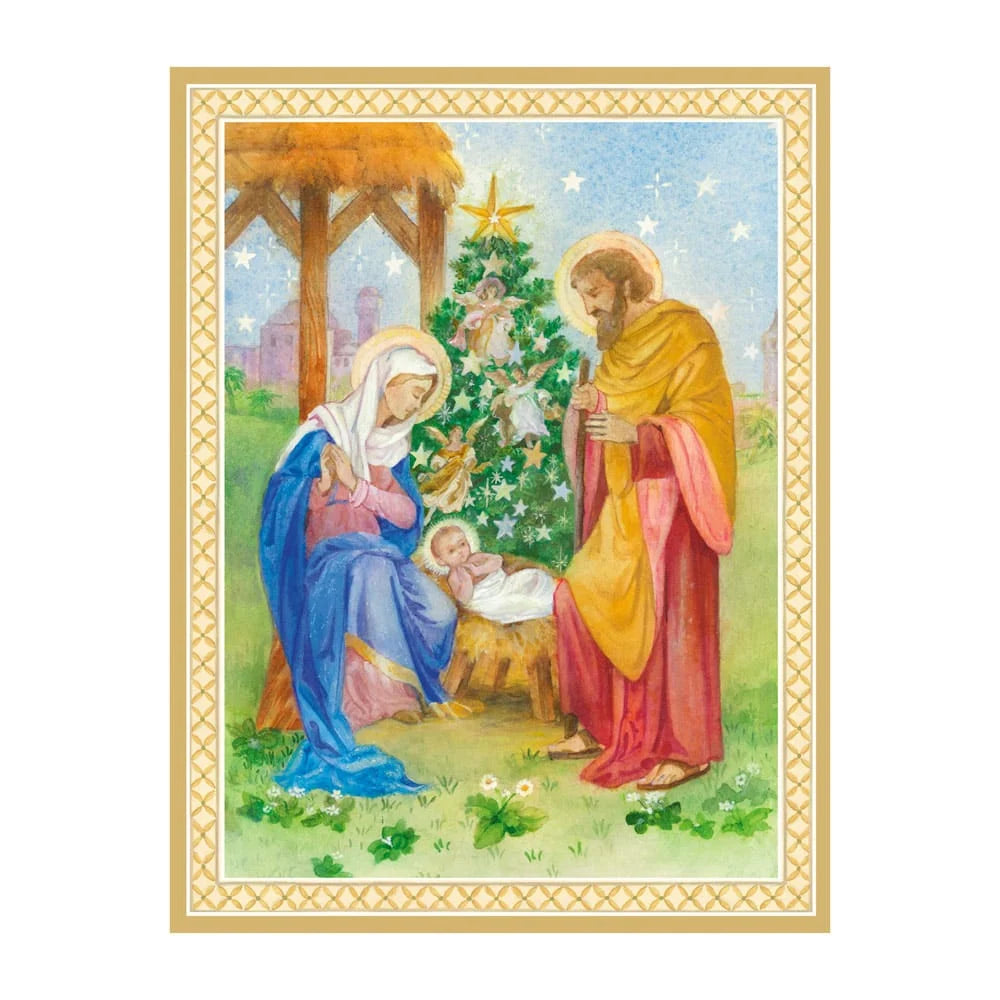 Caspari The Holy Family Classic Boxed Christmas Cards