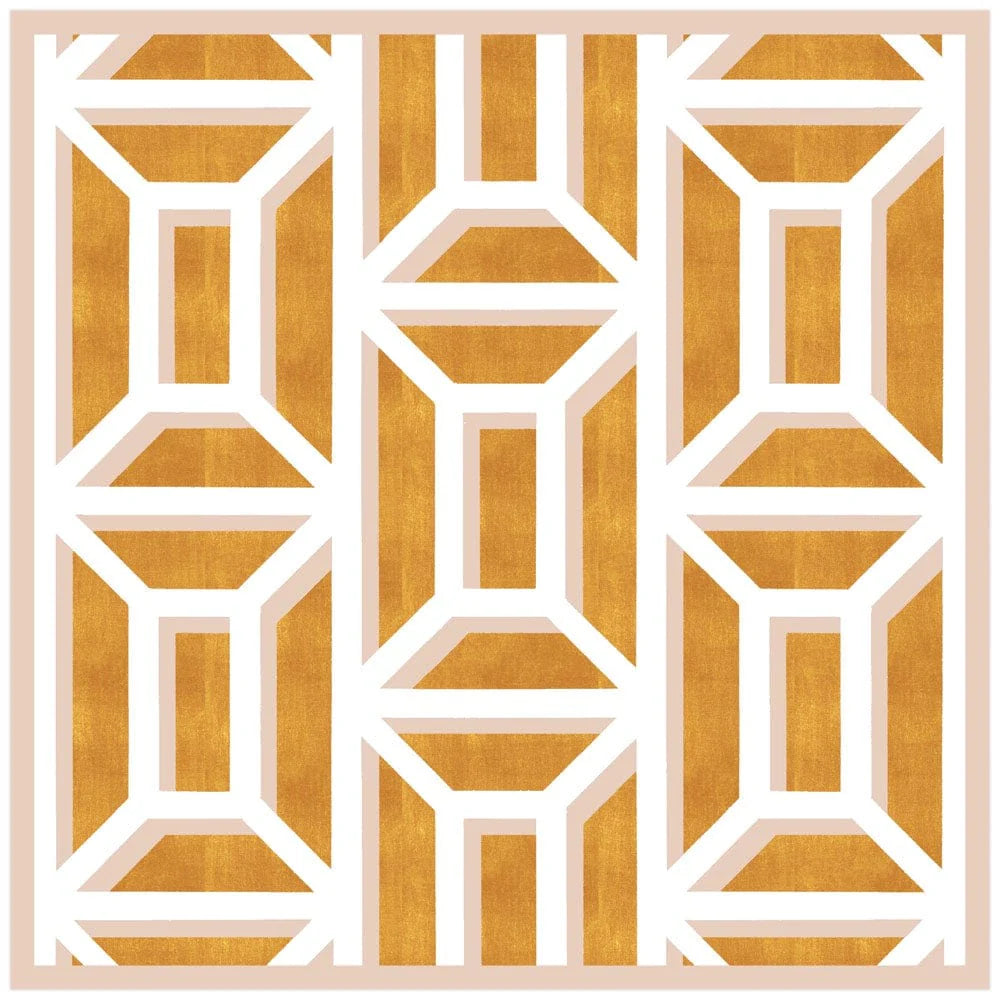 Caspari Garden Gate Lacquer Square Tray - Thumbnail 3