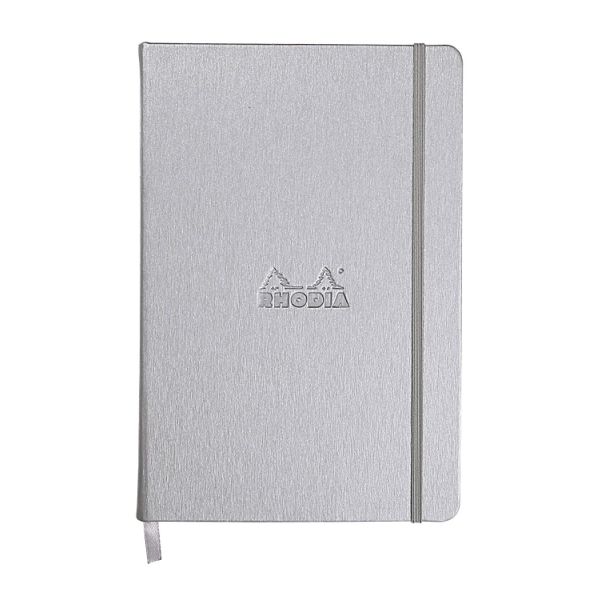 RHODIA Web Book Lined 6x8 Silver