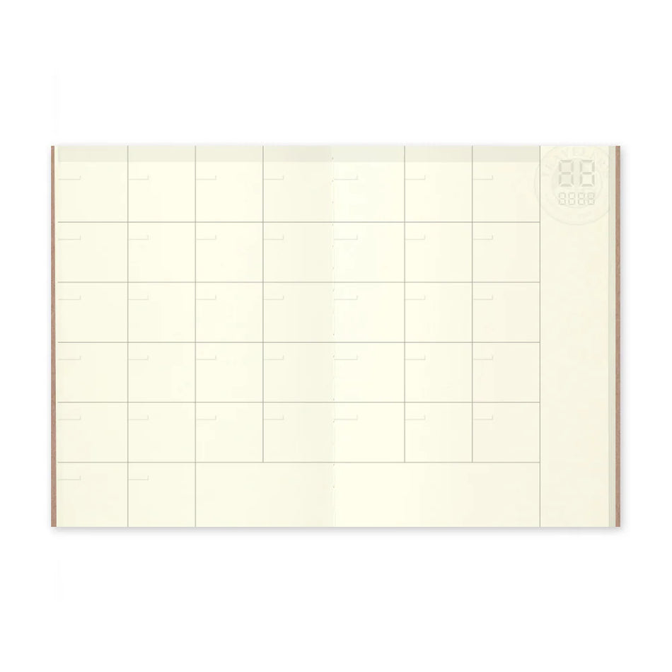 TRAVELER'S Notebook Passport Size Refill - 006 Diary Monthly
