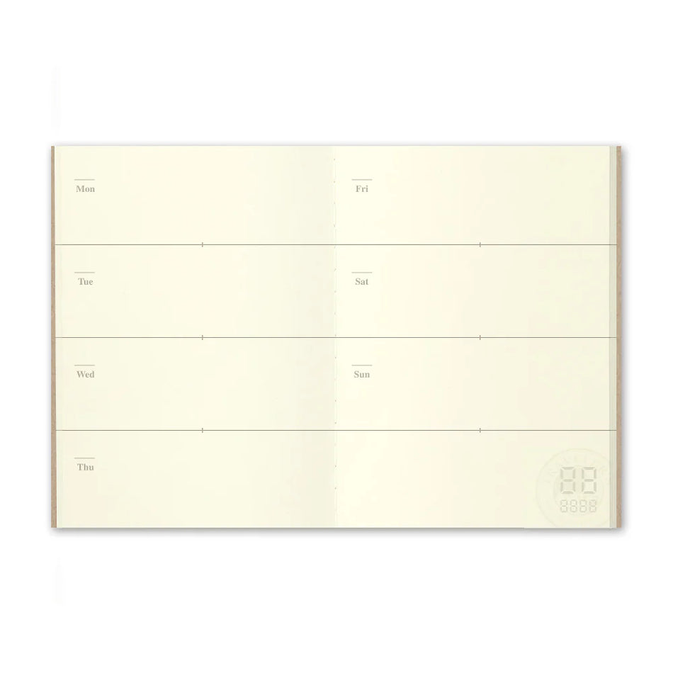 TRAVELER'S Notebook Passport Size Refill - 007 Diary Weekly