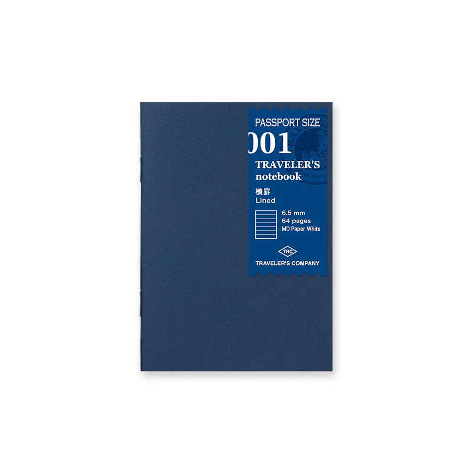 TRAVELER'S Notebook Passport Size Refill - 001 Lined
