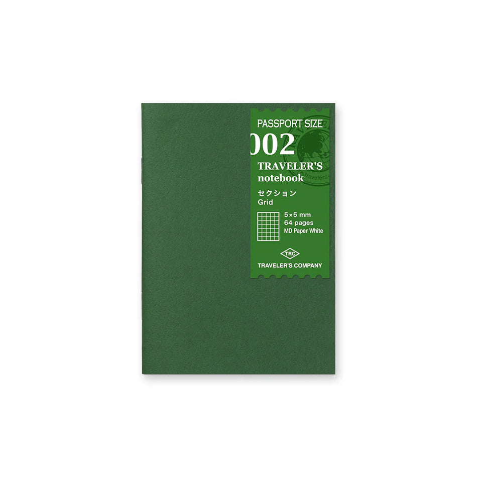 TRAVELER'S Notebook Passport Size Refill - 002 Grid