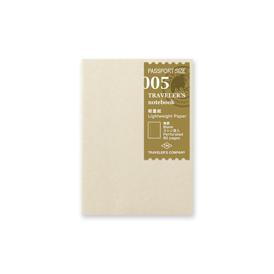 TRAVELER'S Notebook Passport Size Refill - 005 Lightweight Paper