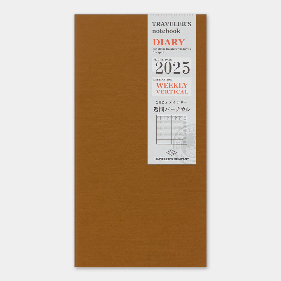 TRAVELER'S notebook Refill 2025 Weekly Vertical (Regular Size)