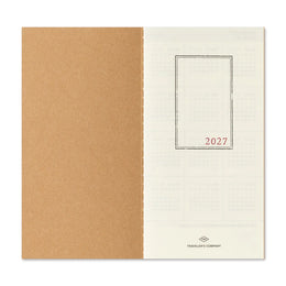 TRAVELER'S Notebook Regular Size Refill - 2027 Monthly