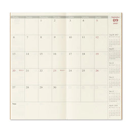 TRAVELER'S Notebook Regular Size Refill - 2027 Monthly