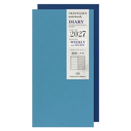 TRAVELER'S Notebook Regular Size Refill - 2027 Weekly + Memo