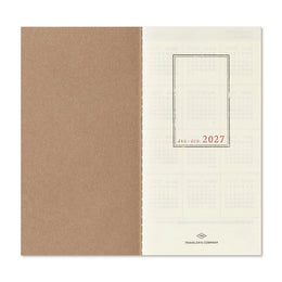 TRAVELER'S Notebook Regular Size Refill - 2027 Weekly + Memo