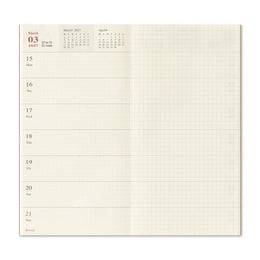 TRAVELER'S Notebook Regular Size Refill - 2027 Weekly + Memo