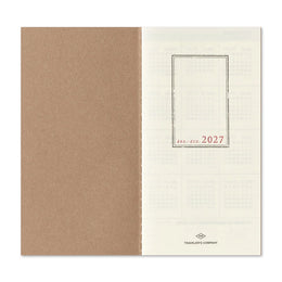 TRAVELER'S Notebook Regular Size Refill - 2027 Weekly Vertical