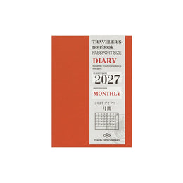 TRAVELER'S Notebook Passport Size Refill - 2027 Monthly