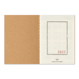 TRAVELER'S Notebook Passport Size Refill - 2027 Monthly