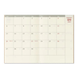 TRAVELER'S Notebook Passport Size Refill - 2027 Monthly