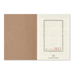 TRAVELER'S Notebook Passport Size Refill - 2027 Weekly
