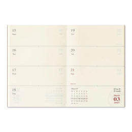TRAVELER'S Notebook Passport Size Refill - 2027 Weekly