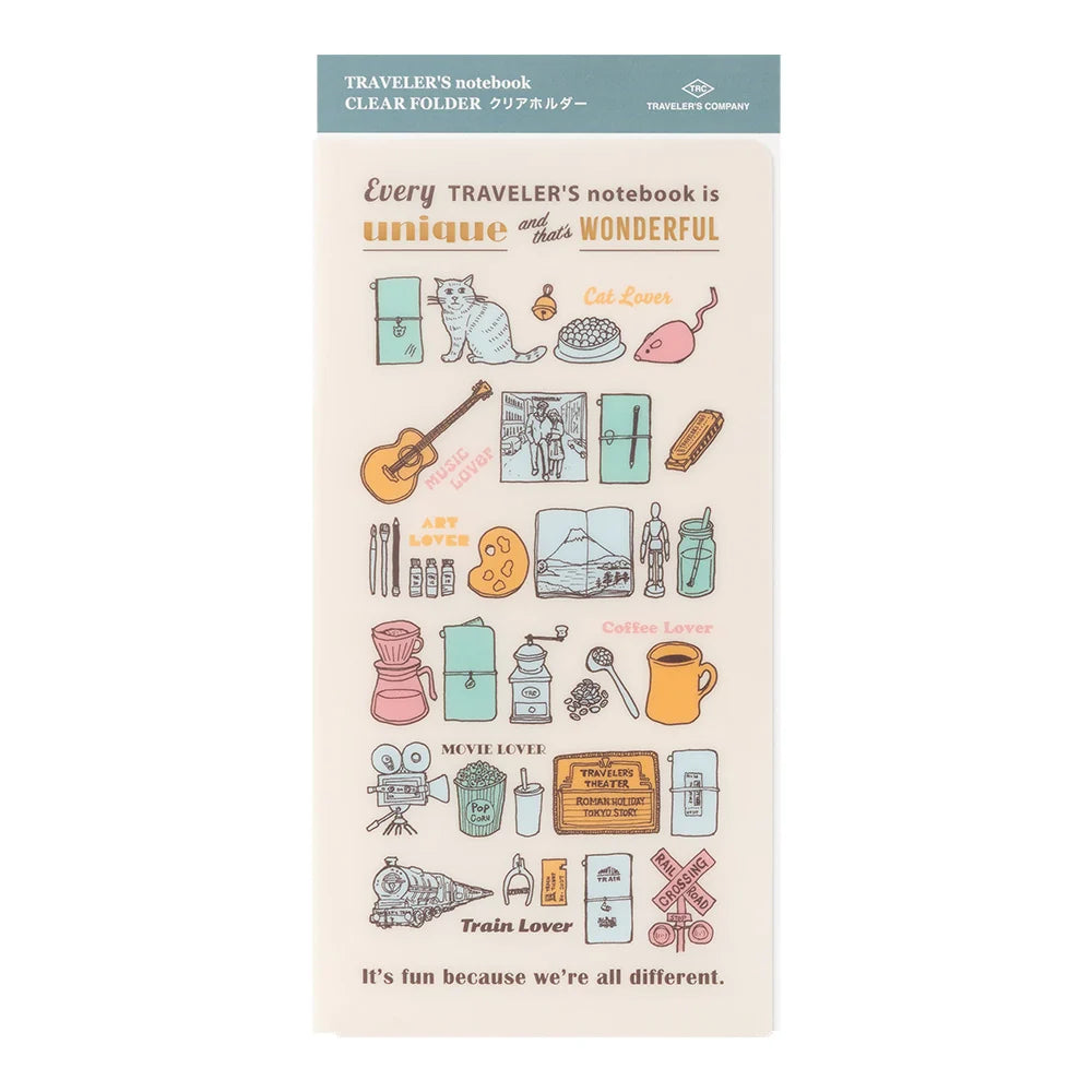 TRAVELER'S Notebook Regular Size Refill - 2027 Clear Folder