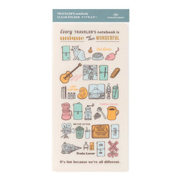 TRAVELER'S Notebook Regular Size Refill - 2027 Clear Folder