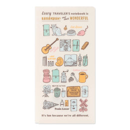 TRAVELER'S Notebook Regular Size Refill - 2027 Clear Folder