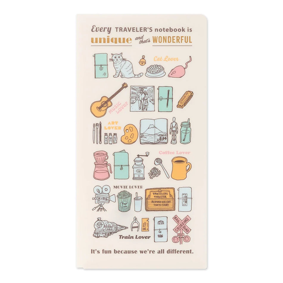 TRAVELER'S Notebook Regular Size Refill - 2027 Clear Folder