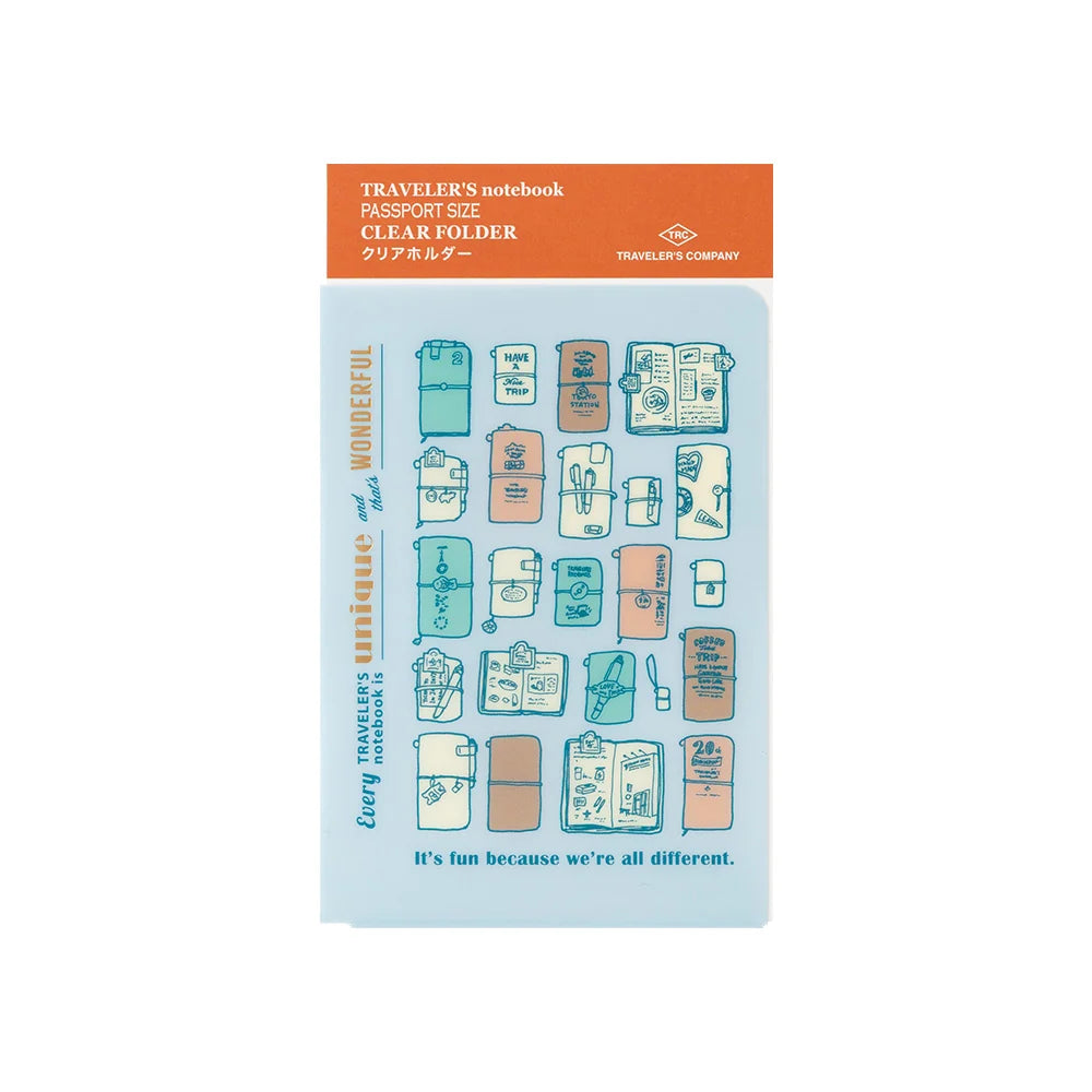 TRAVELER'S Notebook Passport Size Refill - 2027 Clear Folder