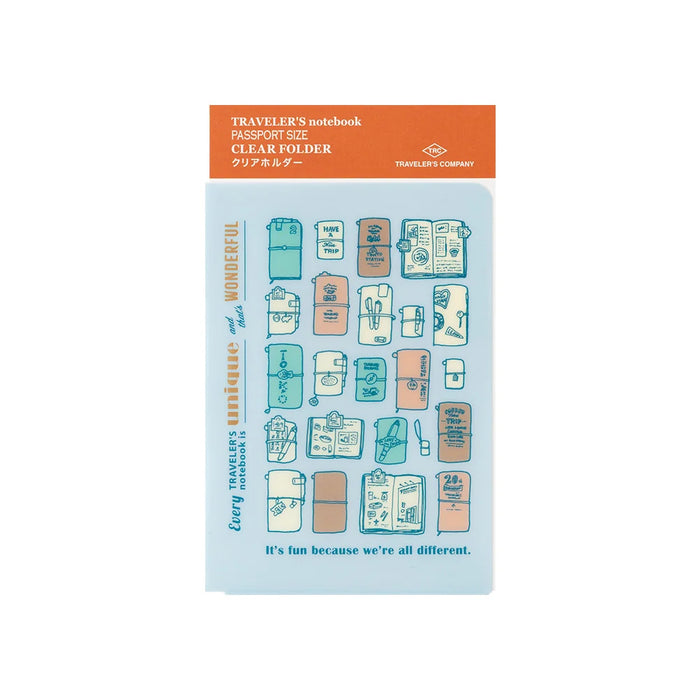 TRAVELER'S Notebook Passport Size Refill - 2027 Clear Folder