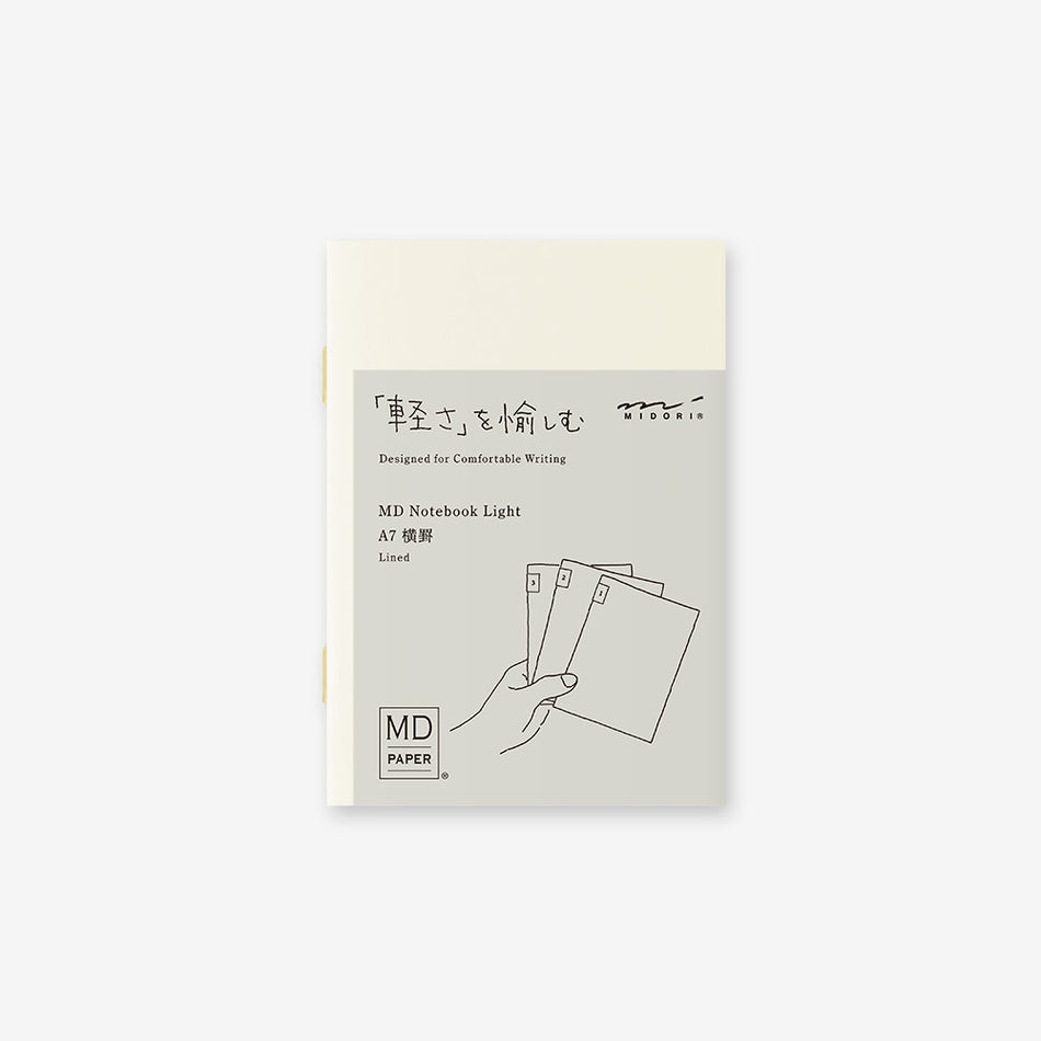 MD Notebook Light (3 Pack) A7 - Lined