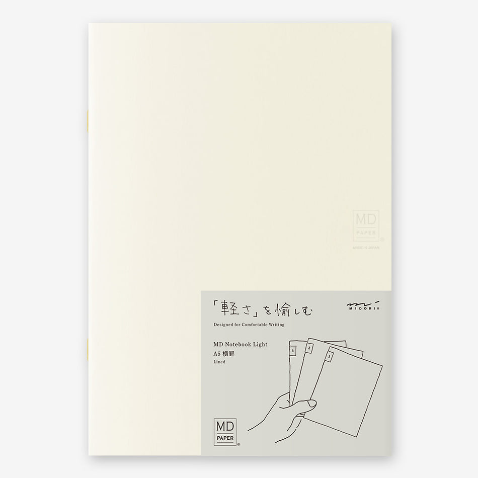MD Notebook Light (3 Pack) A5 - Lined