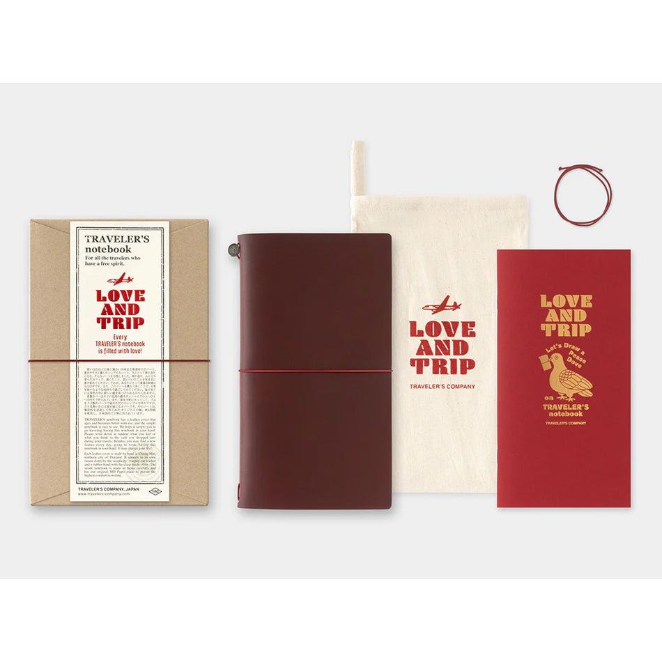 TRAVELER'S notebook LOVE AND TRIP Red