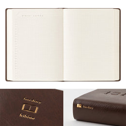 Midori Hibino Free Diary A6 - Brown
