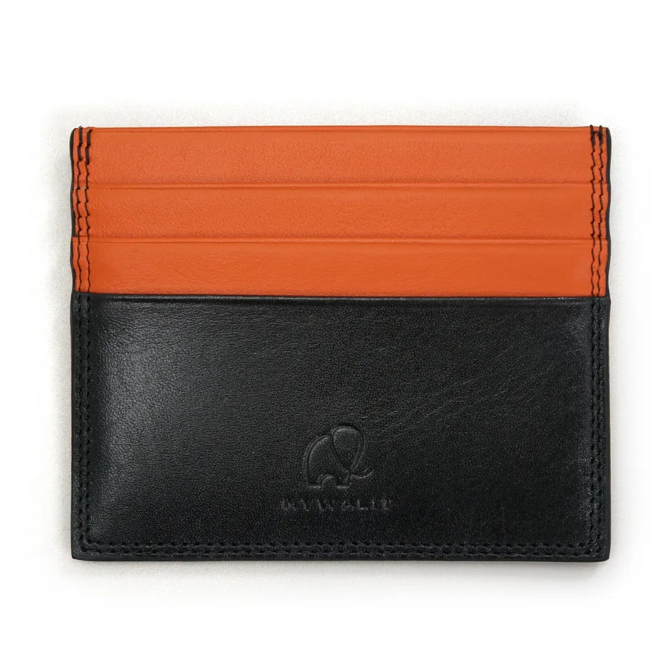 Mywalit RFID Double Sided CC Holder Black-Orange