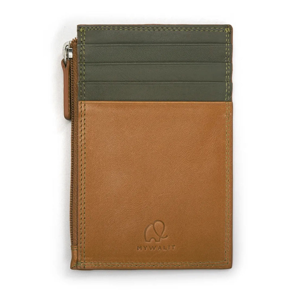 Mywalit Holder with Coin Purse Tan-Olive