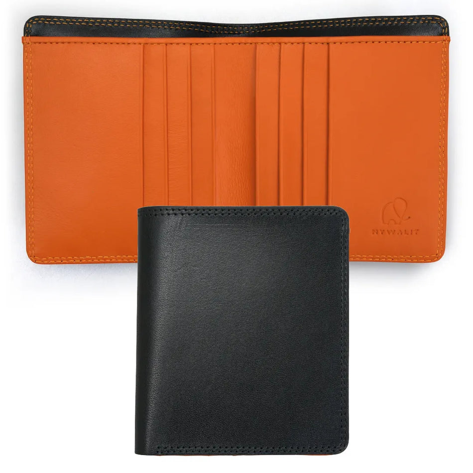 Mywalit Classic Wallet Black-Orange